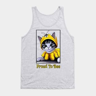 Funny Cat - Proud To Bee Tank Top